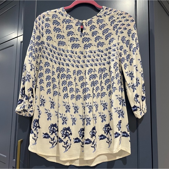 Joules blue and white blouse size us 4 - Picture 2 of 7